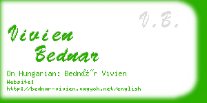 vivien bednar business card